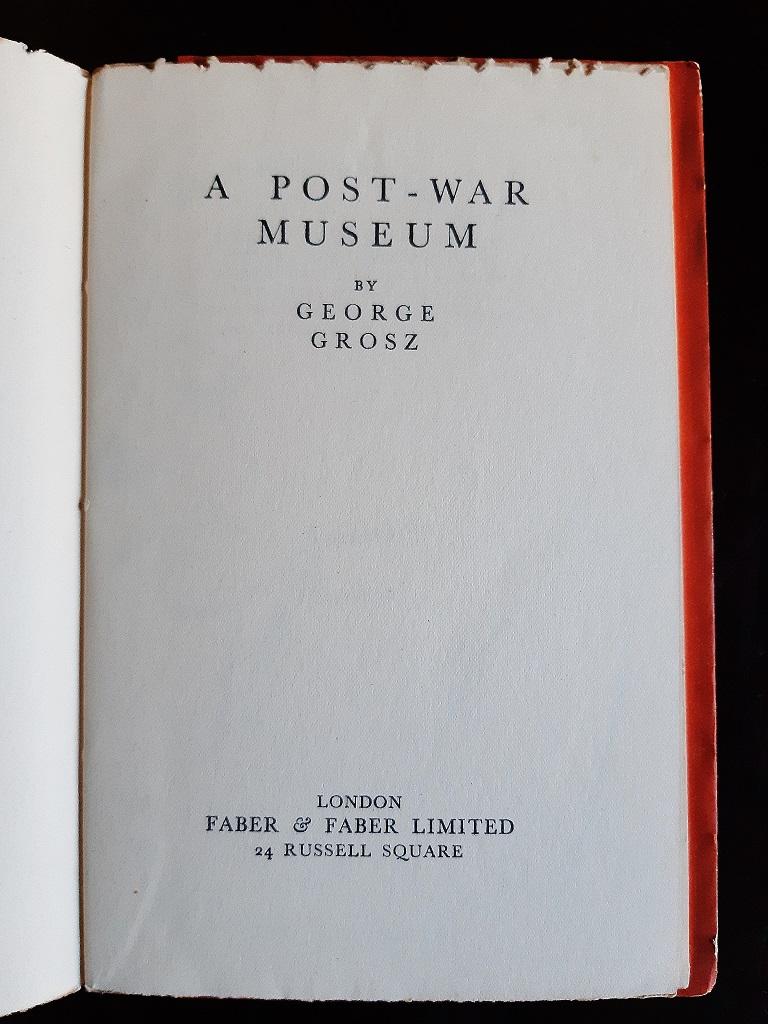 A Post-war Museum - Rare Book illustrated by George Grosz - 1931 2