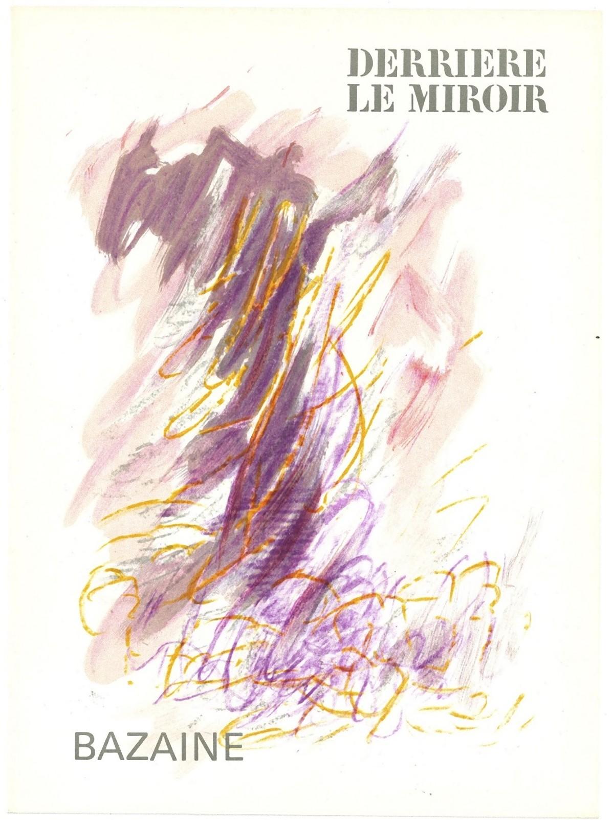 Cover for Derrière Le Miroir is an original composition realized by Bazaine in 1968, for the Art Magazine "Derrière Le Miroir no. 170..

The artwork is in good conditions, name of the artist on the lower left corner.

On the back of the white paper
