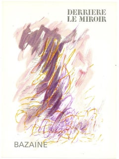 Cover für Derrire Le Miroir – Originallithographie von Jean Ren Bazaine – 1968