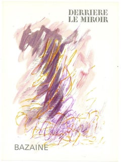 Cover For Derrière Le Miroir - Original Lithograph by Jean René Bazaine - 1968