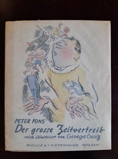 Der Grosse Zeitvertreib - Seltenes Buch, illustriert von George Grosz - 1932