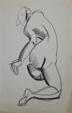 Internal Nude - Pencil Drawing by Tibor Gertler - 1947