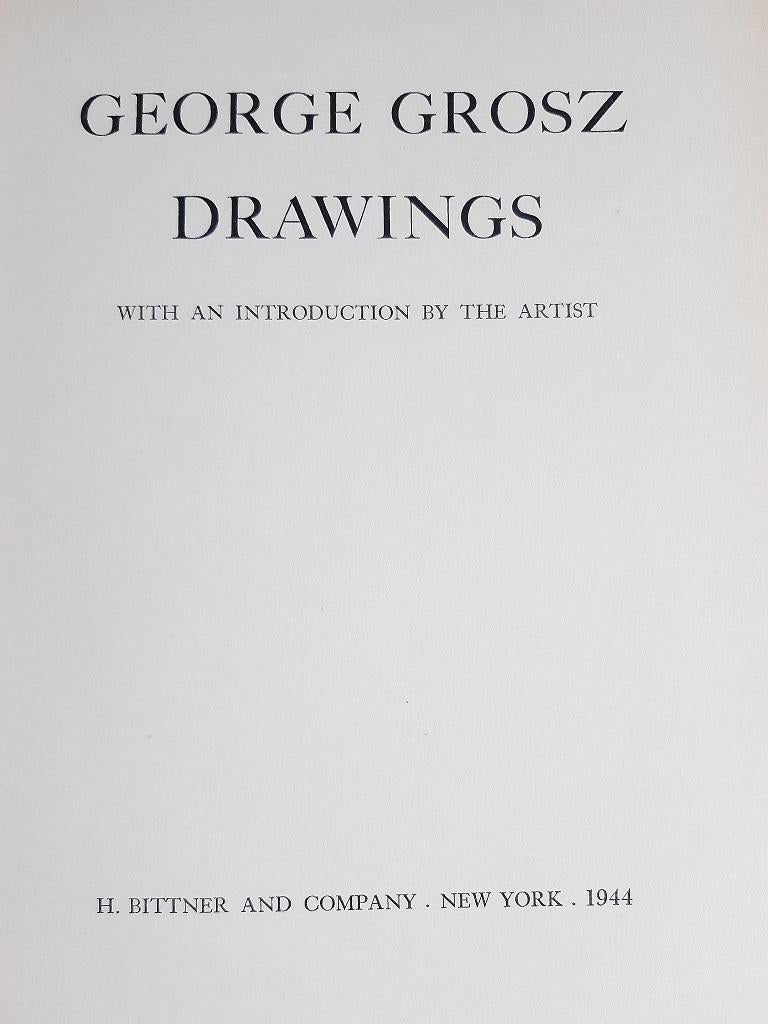 Drawings  - Rare Book Engraved by George Grosz - 1944 For Sale 3