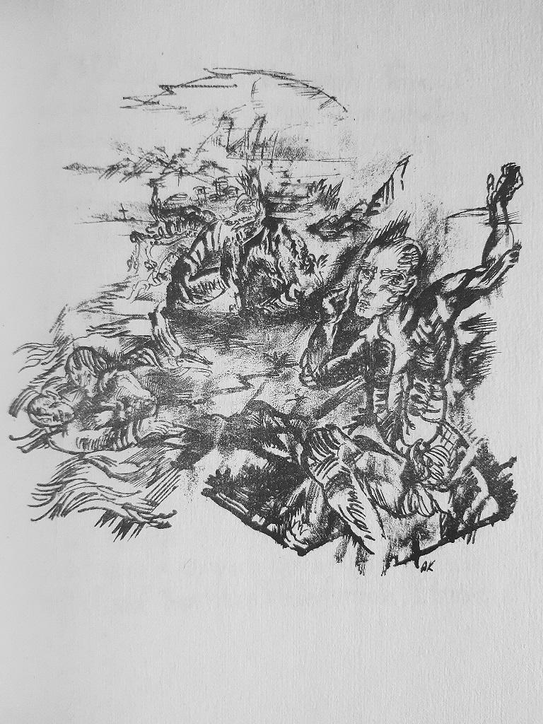 Der Gefesselte Columbus - Livre rare illustré par Oskar Kokoschka - 1921 en vente 2