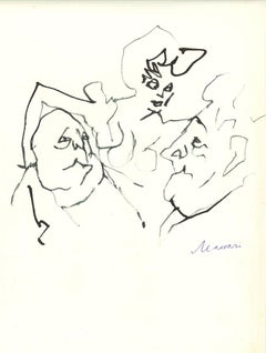 La Mezzana - Inchiostro cinese di Mino Maccari - Anni '60