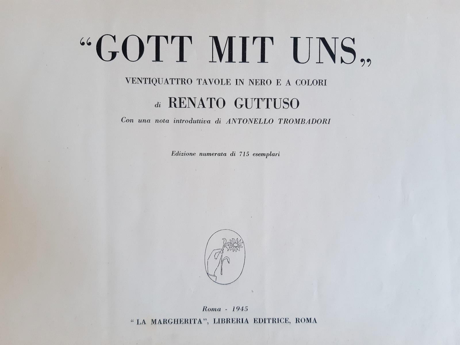 Got Mit Uns – Seltenes Buch, illustriert von Renato Guttuso – 1947 im Angebot 8