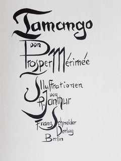 Tamango - Rare Book Illustrated by Richard Janthur - 1922