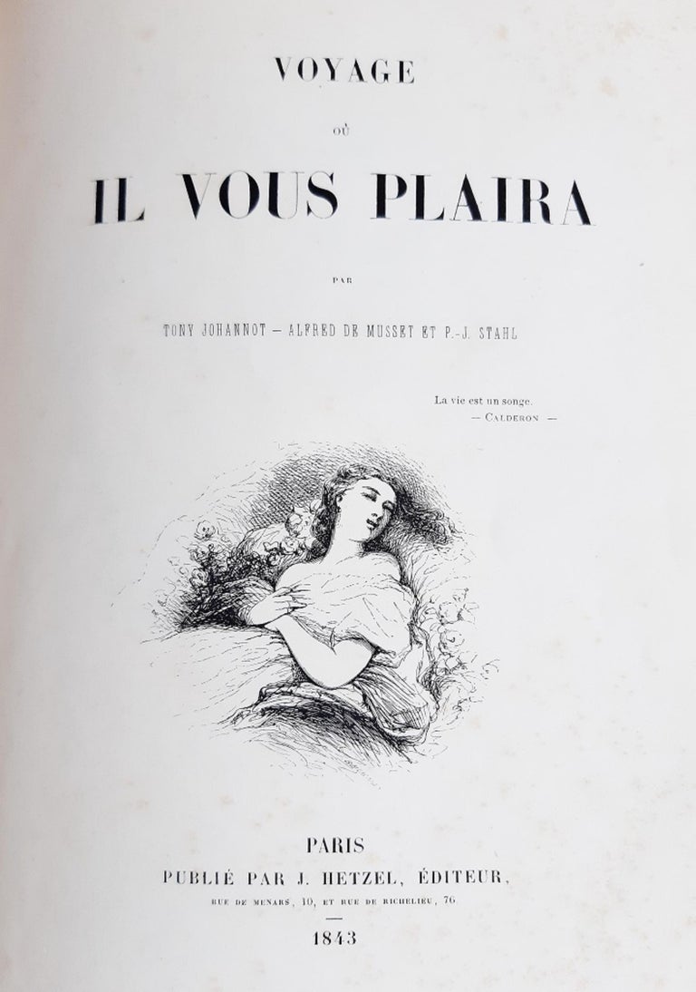 Tony Johannot - Voyage où il Vous Plaira - Rare Book Illustrated by Tony  Johannot - 1843 For Sale at 1stDibs