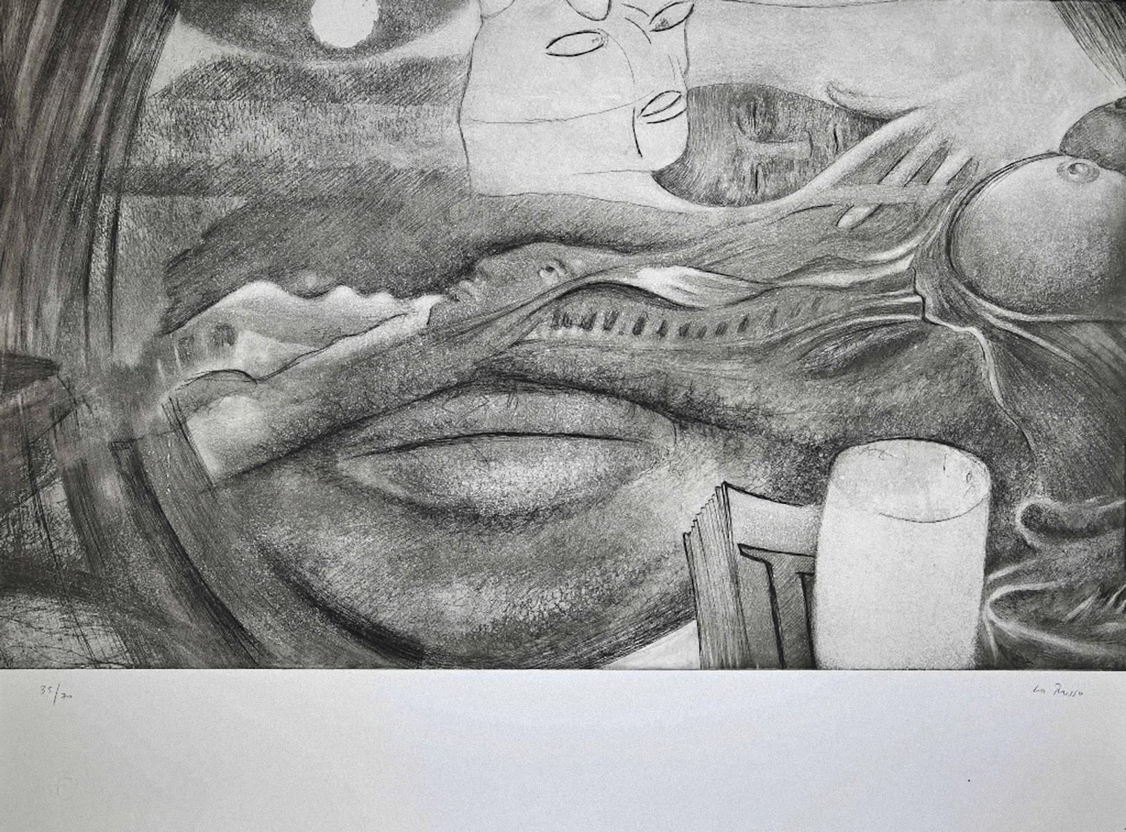 Shapes - Lithographie de D. Lo Russo - 1970