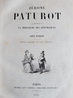 Jrme Paturot la Recherche de la Meilleure des Rpubliques – 1849