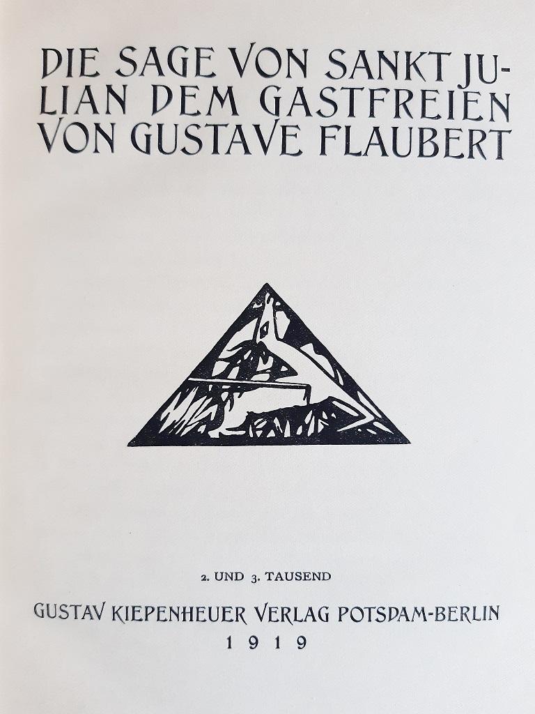 Die Salbe von Sankt Julian dem Gastfreien – Seltenes Buch von Max Kaus – 1919 im Angebot 1
