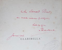 Claribella- Rare book Illustrated by Fernand Edmond Jean Marie Khnopff - 1893