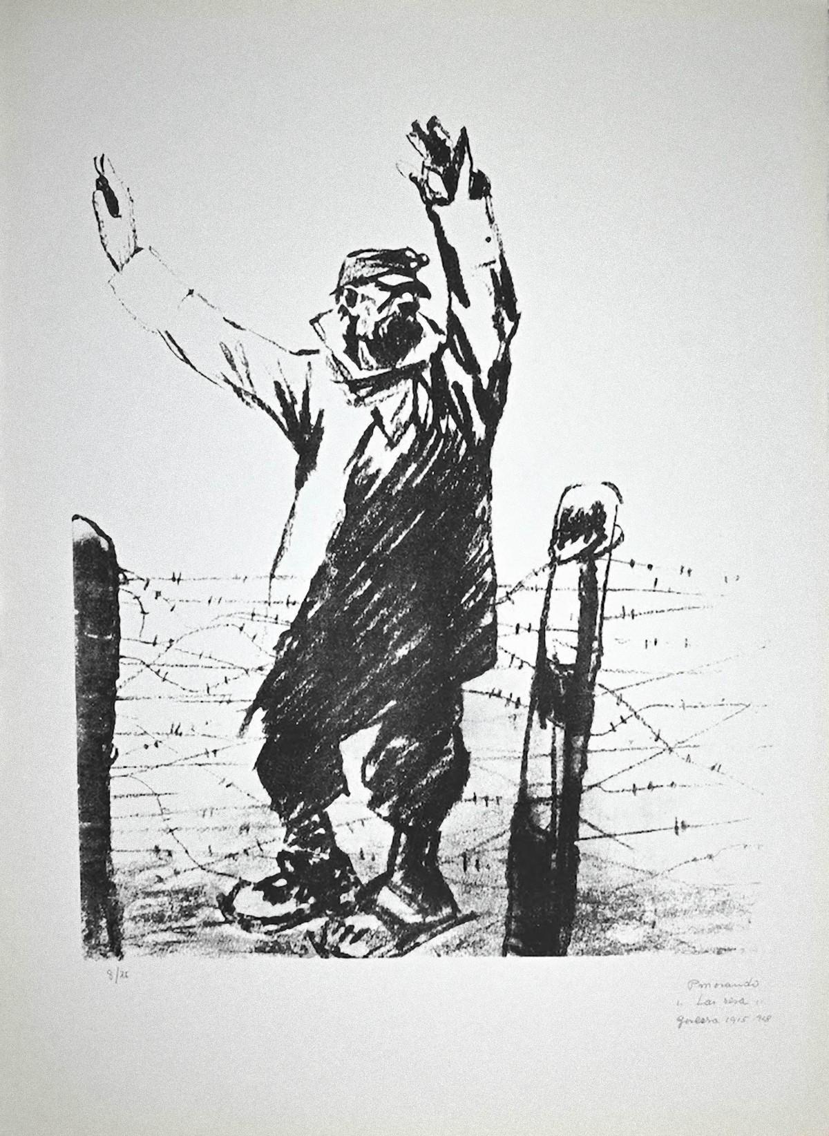 Die Kapitulation ist ein Originalkunstwerk des italienischen Künstlers Pietro Morando (Alessandria 1889- 1980).

Original-Lithographie.

Rechts unten mit Bleistift handsigniert, betitelt.

Links unten nummeriert, Auflage: 8/75
