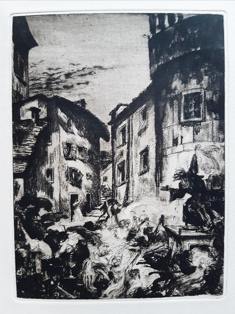Die Pest in Bergamo - Livre rare illustré par Alois Kolb - 1922 en vente 3