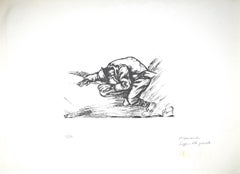 The Explosion of the Grenade - Lithograph by Pietro Morando - 1950s