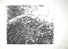 The Battle - Original Lithograph by Pietro Morando - 1950s