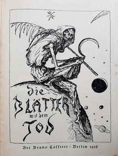 Die Blätter mit dem Tod - Rare Book Engraved by Alfred Kubin - 1918