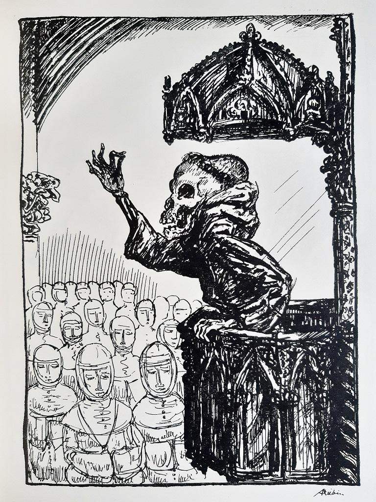 Die Blätter mit dem Tod - Rare Book Engraved by Alfred Kubin - 1918 - Symbolist Art by Alfred Leopold Isidor Kubin
