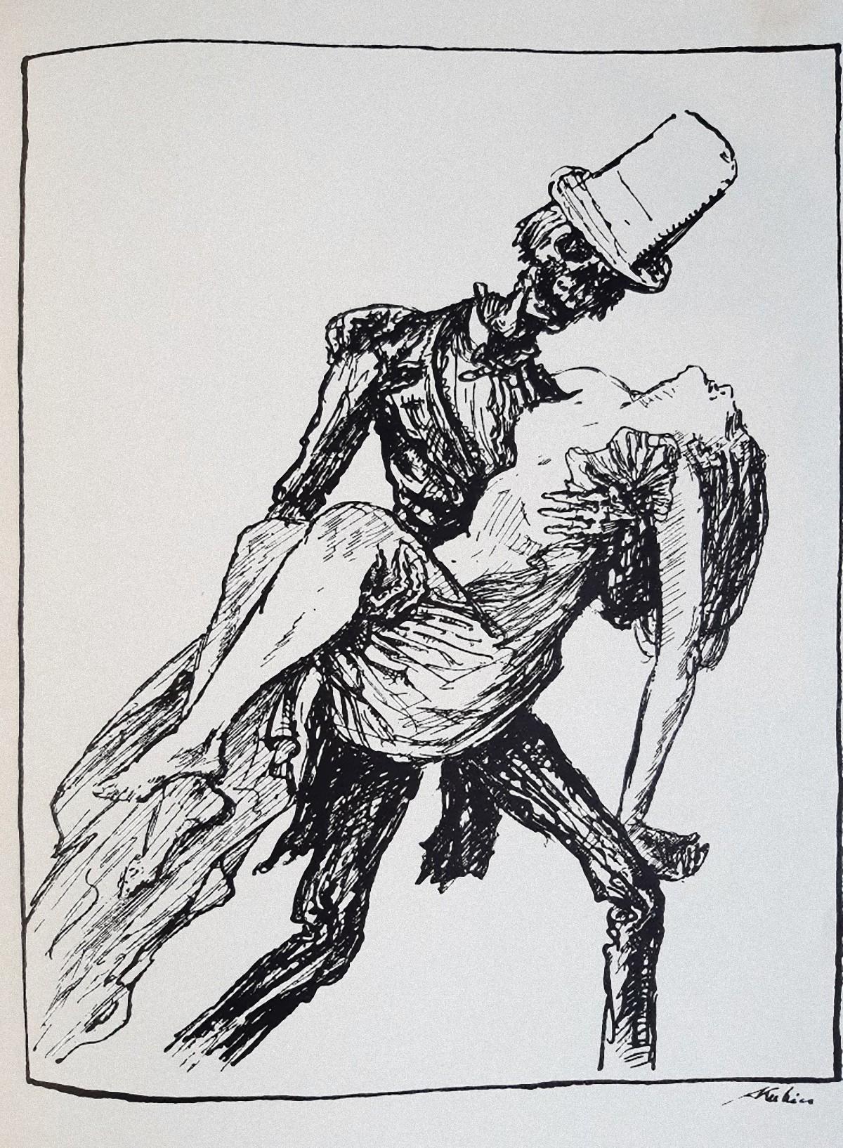 Die Blätter mit dem Tod - Rare Book Engraved by Alfred Kubin - 1918 1