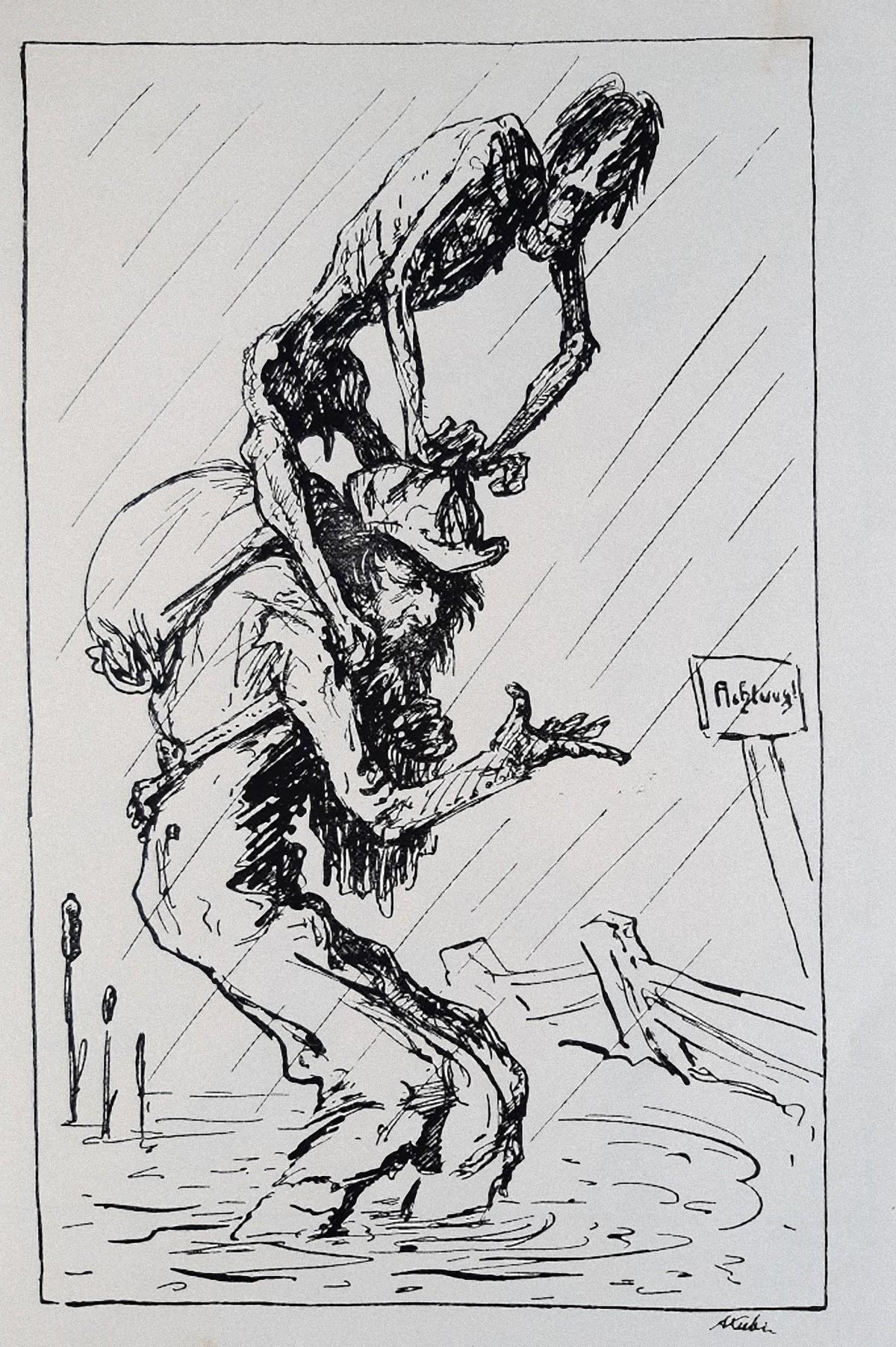 Die Blätter mit dem Tod - Rare Book Engraved by Alfred Kubin - 1918 2