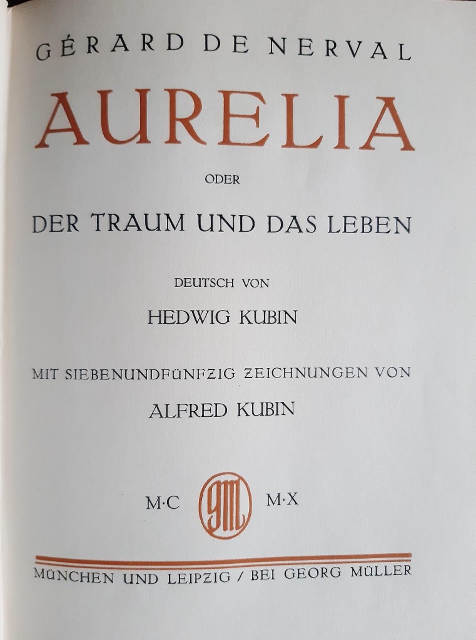 Aurelia - Seltenes Buch, illustriert von Alfred Leopold Isidor Kubin - 1910 im Angebot 5