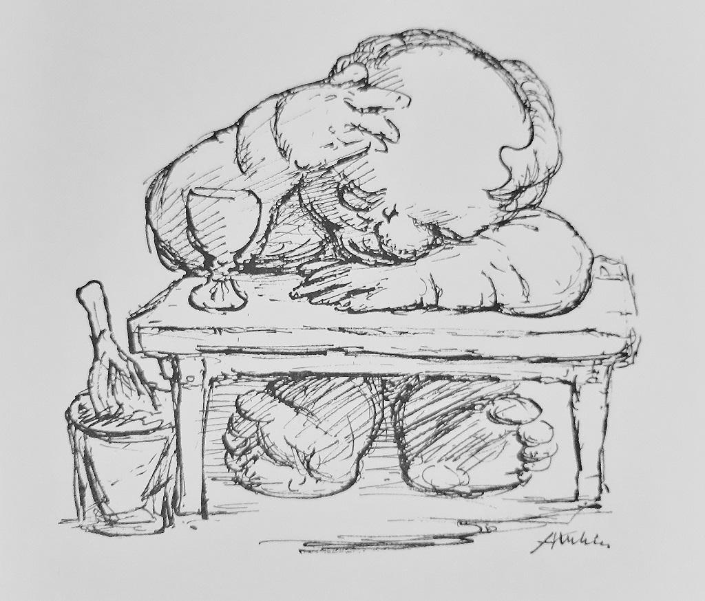 Kritiker - Rare Book Illustrated by Alfred Kubin - 1920 - Art by Alfred Leopold Isidor Kubin