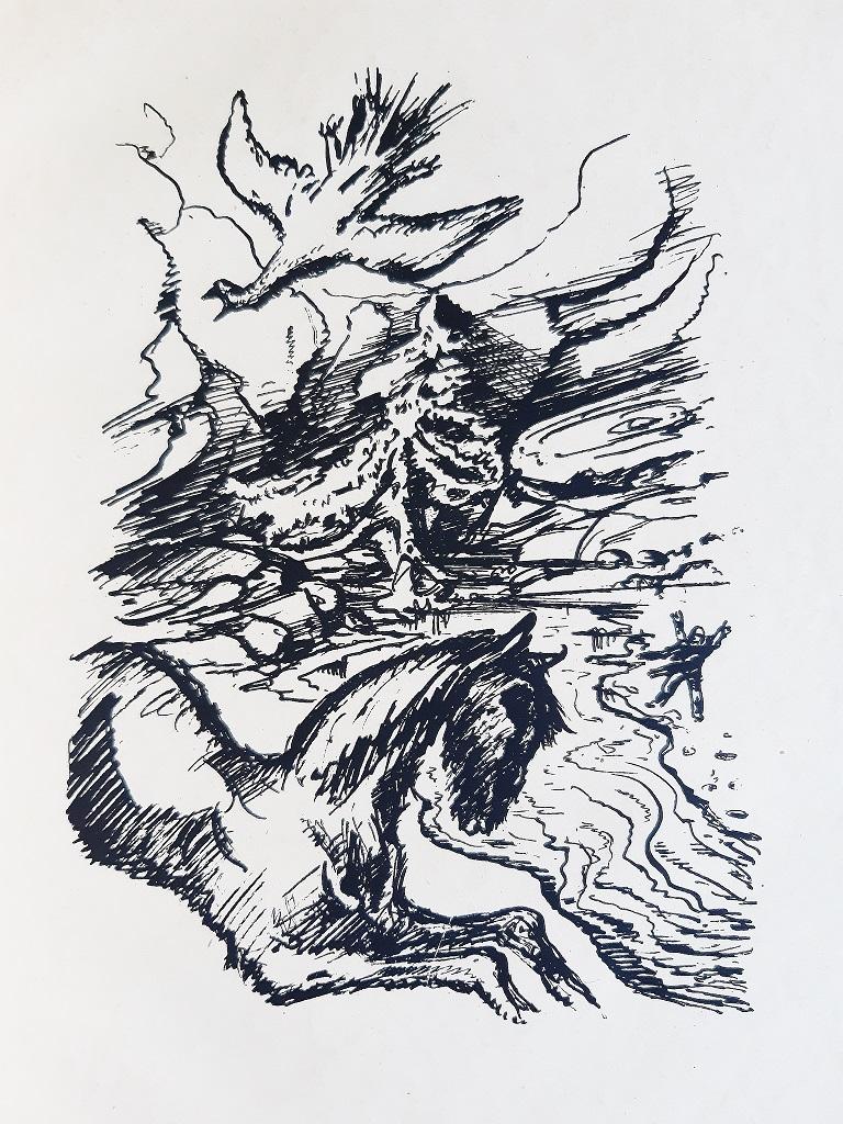 Neue Träume - Rare Book Illustrated by Alfred Kubin - 1921 - Symbolist Art by Alfred Leopold Isidor Kubin