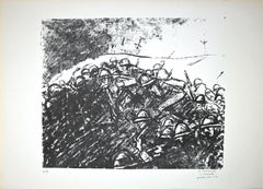 L'onda - Litografia originale di Pietro Morando - Anni '50