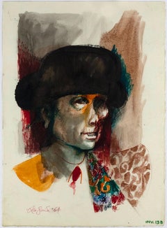Matador 1 - Ink and Watercolor by Leo Guida - 1964