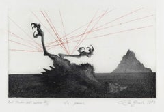 La Pania - Original-Radierung und Aquatinta von Leo Guida - 1973