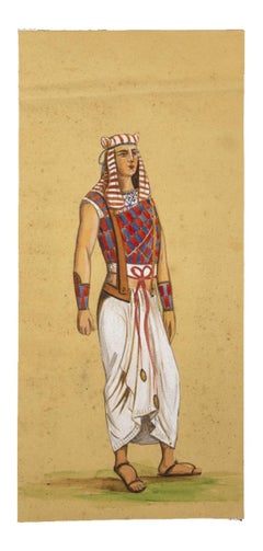Costume for Aida - Original Tempera and Watercolor - 1920s