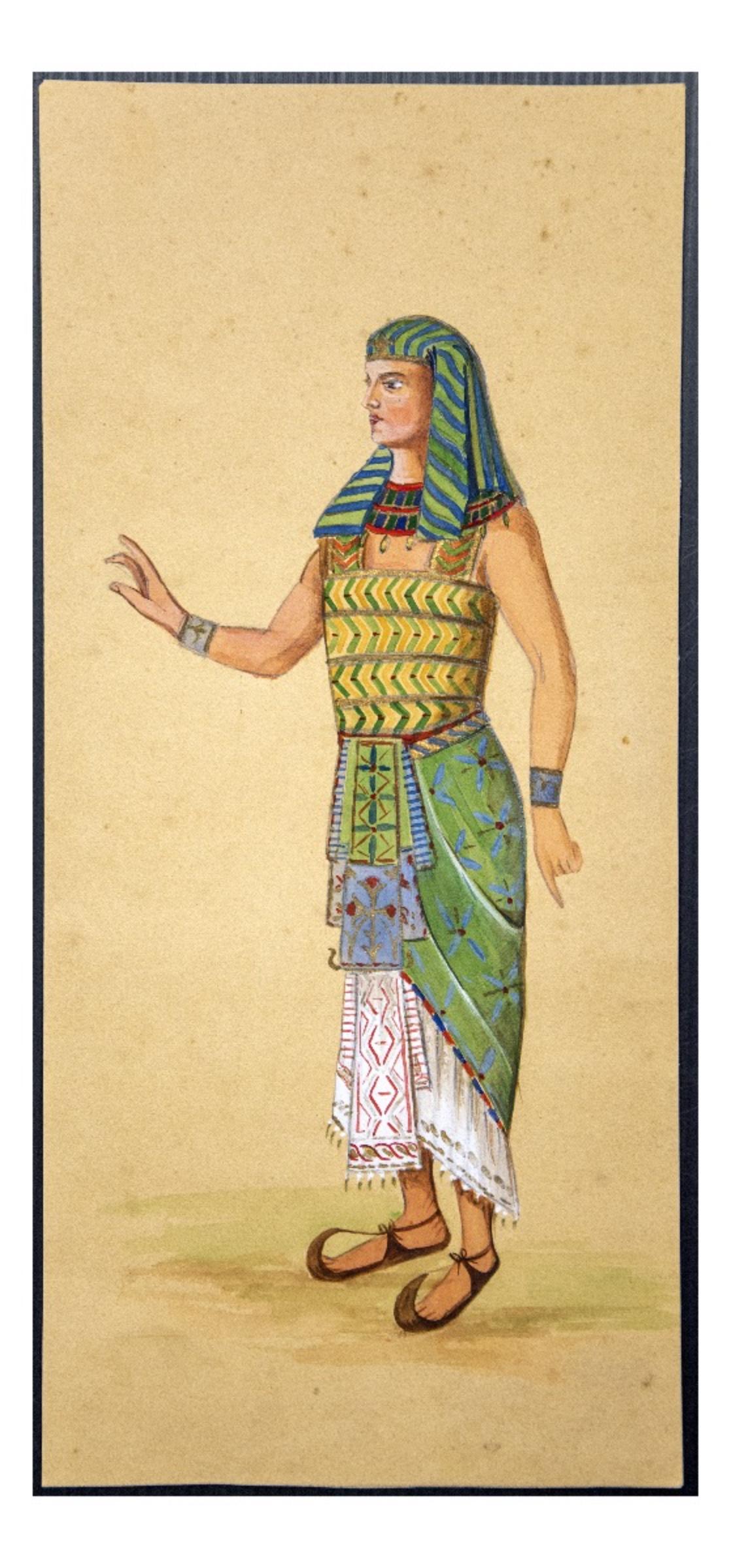 Costume for Aida - Tempera and Watercolor - 1920s