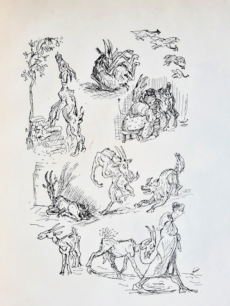 Von Verschiedenen Ebenen - Rare Book  Illustrated by Alfred Kubin - 1922 6