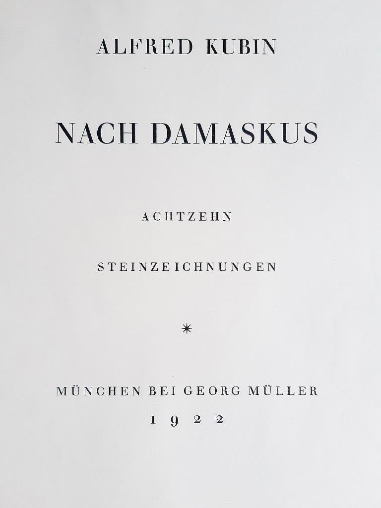 Nach Damaskus - Rare Book Illustrated by Alfred Kubin - 1922 4