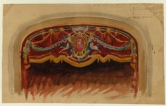 Scenography - Watercolor Drawing by Auguste Leroux - Early 20th Century