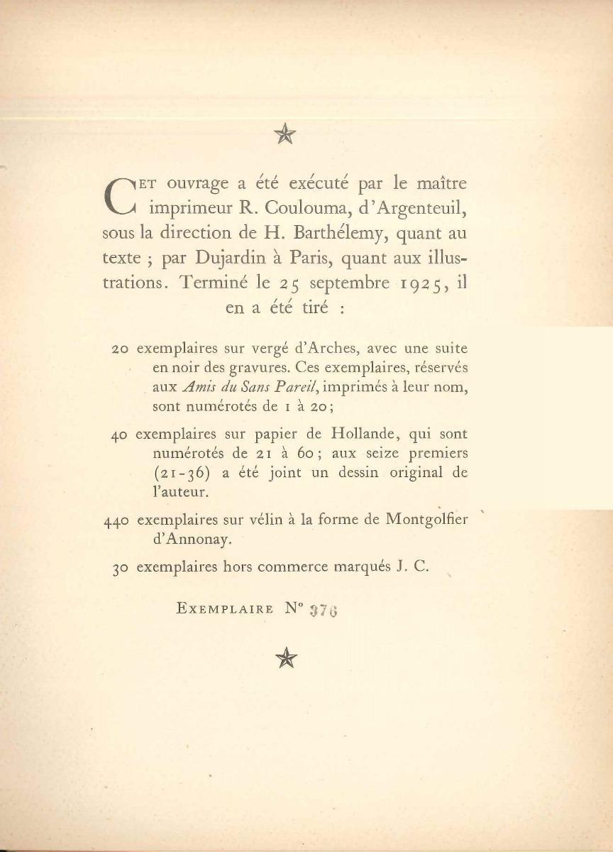 Le Secret professionnel – Edition, illustriert von Jean Cocteau – 1925 im Angebot 1