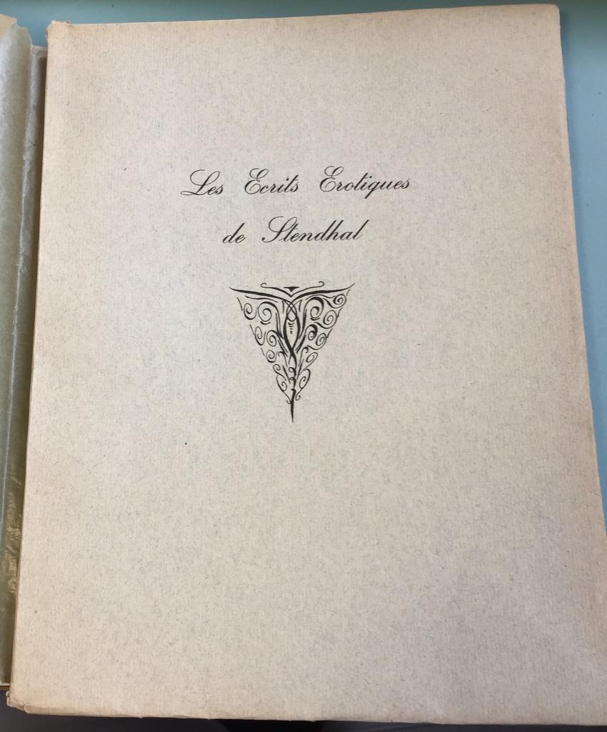 Les Écrits érotiques de Stendhal - Illustré par Fagus (G. Faillet)  - 1928