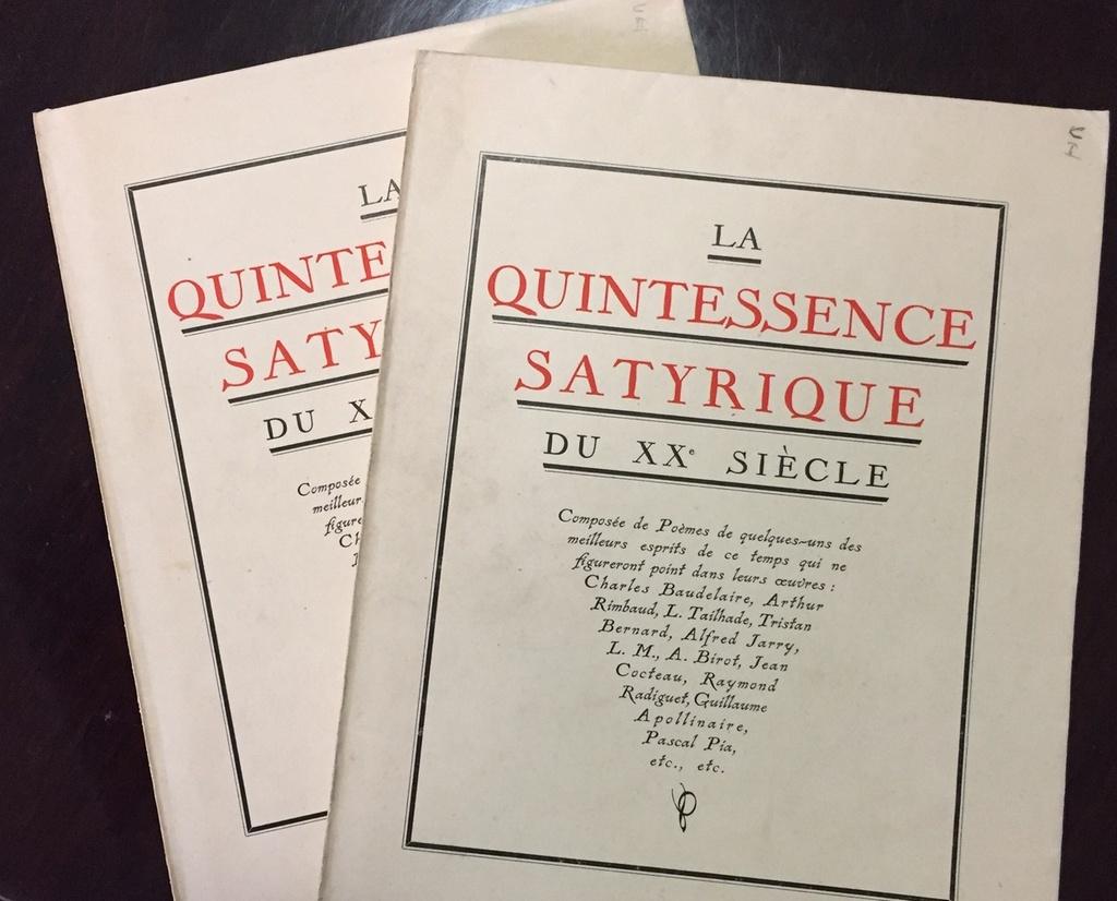 La Quintessence satyrique du XXe siècle sicle  - Édition d'origine - 1926 - Art de André Malraux