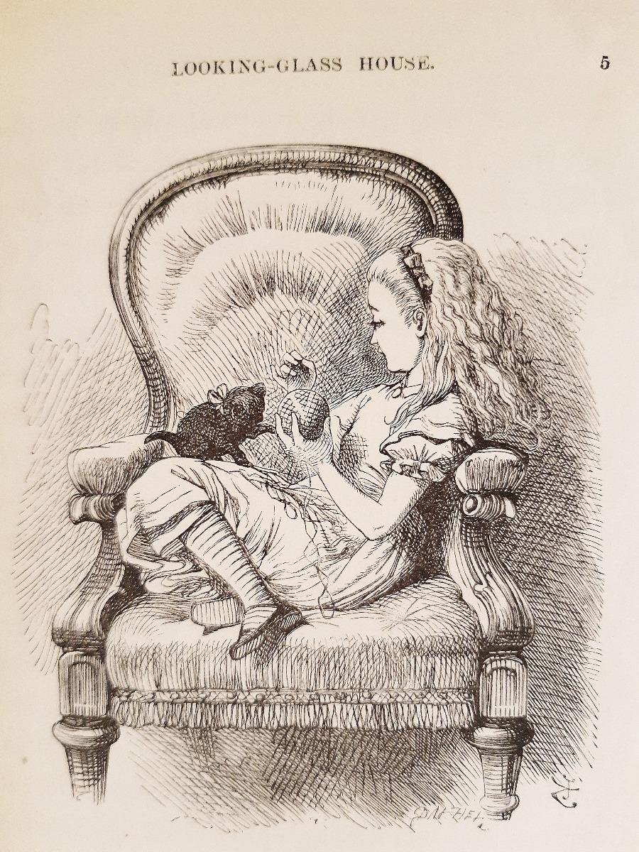 À travers le regard, verre illustré par Sir John Tenniel - 1872