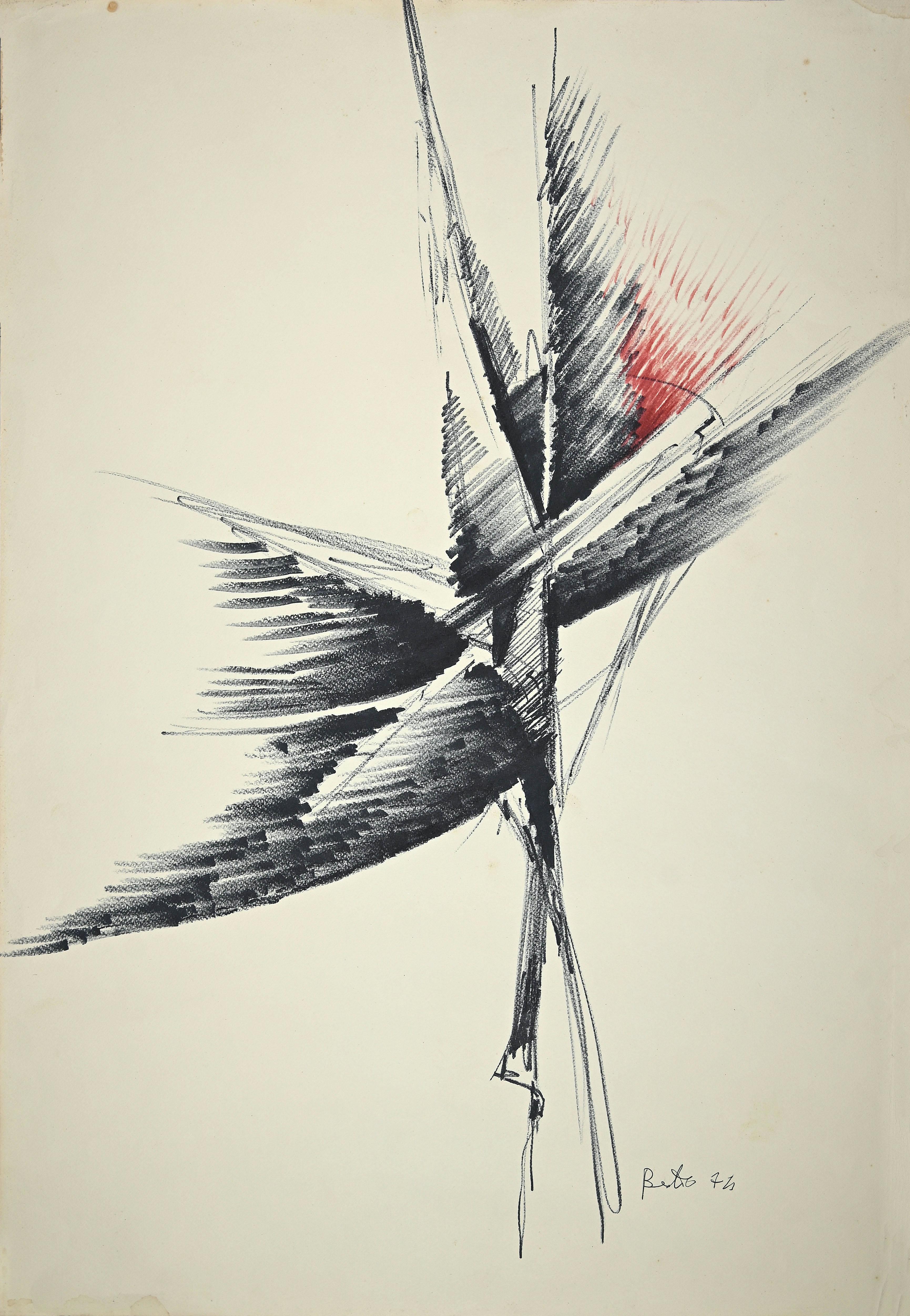 Unusual abstract pencil drawing, Canvas Print | Barewalls Posters & Prints  | bwc7348224