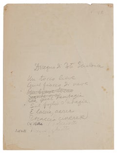 Nude - Original Drawing in China Ink by Toti Scialoja - 1941