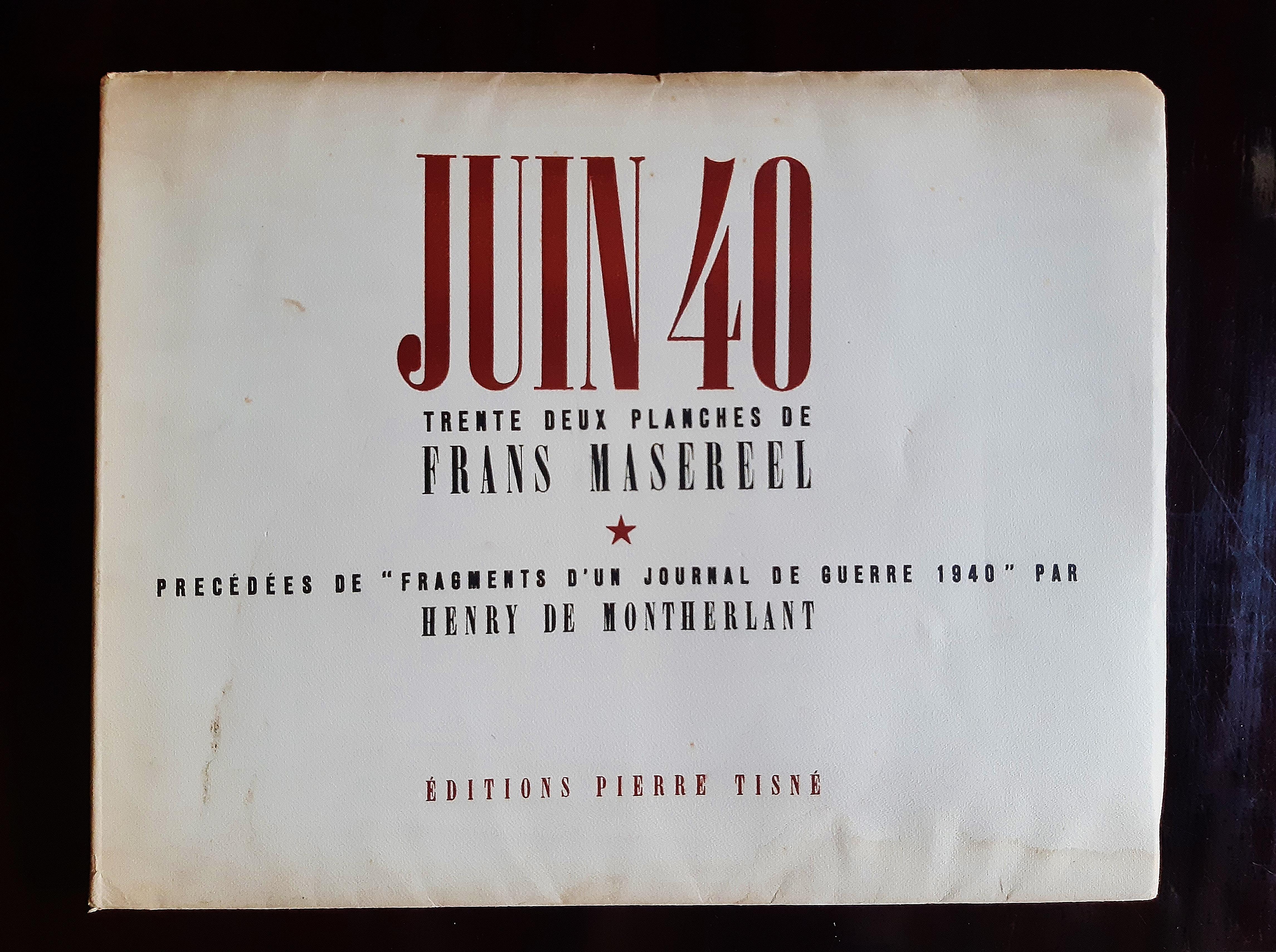Juin 40 - Rare Book Illustrated by Frans Masereel - 1912 For Sale 4