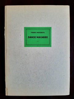 Danse Macabre – Seltenes Buch mit Gravur von Frans Masereel – Danse Macabre – 1941