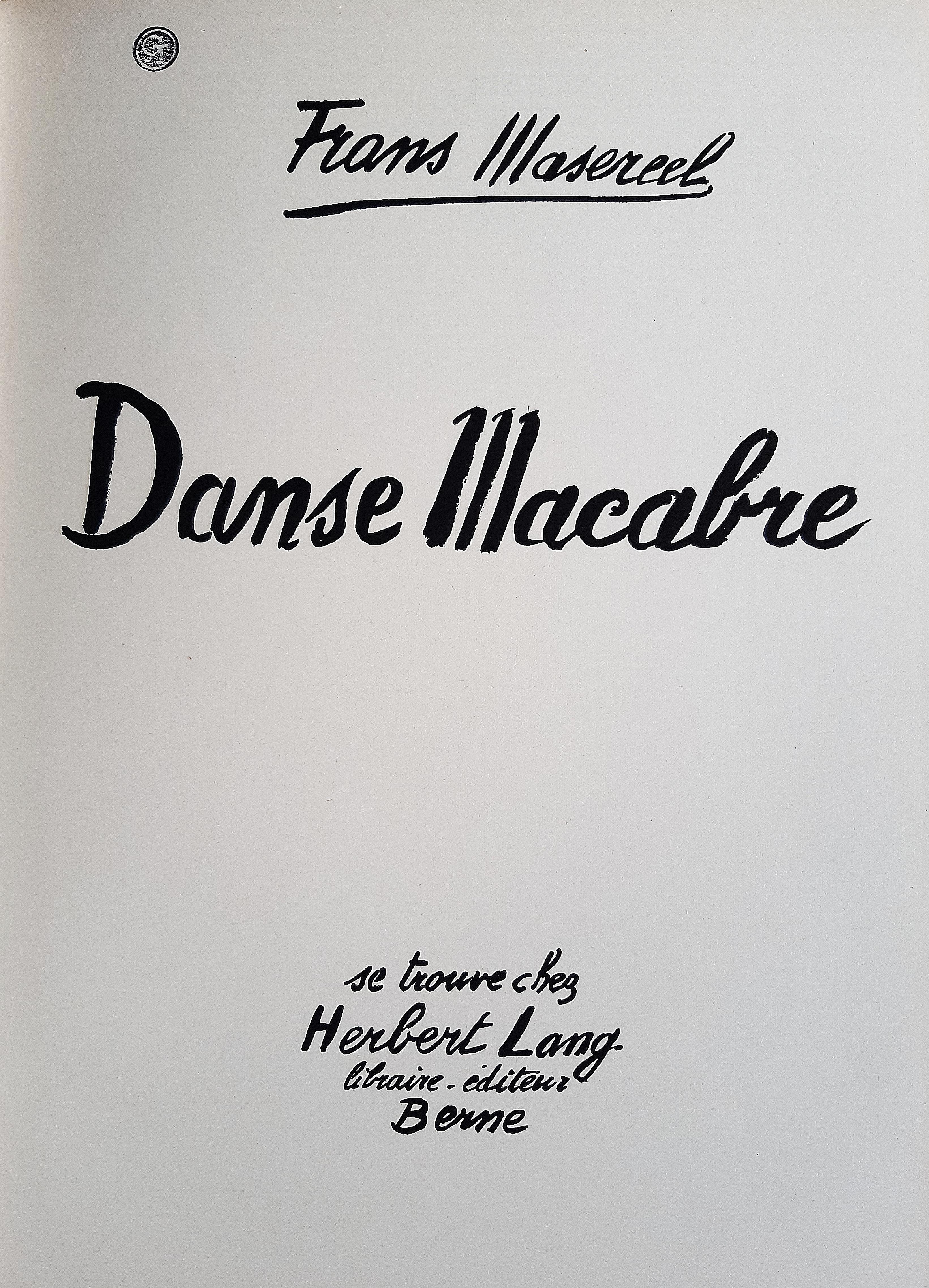 Danse Macabre – Seltenes Buch mit Gravur von Frans Masereel – Danse Macabre – 1941 im Angebot 2