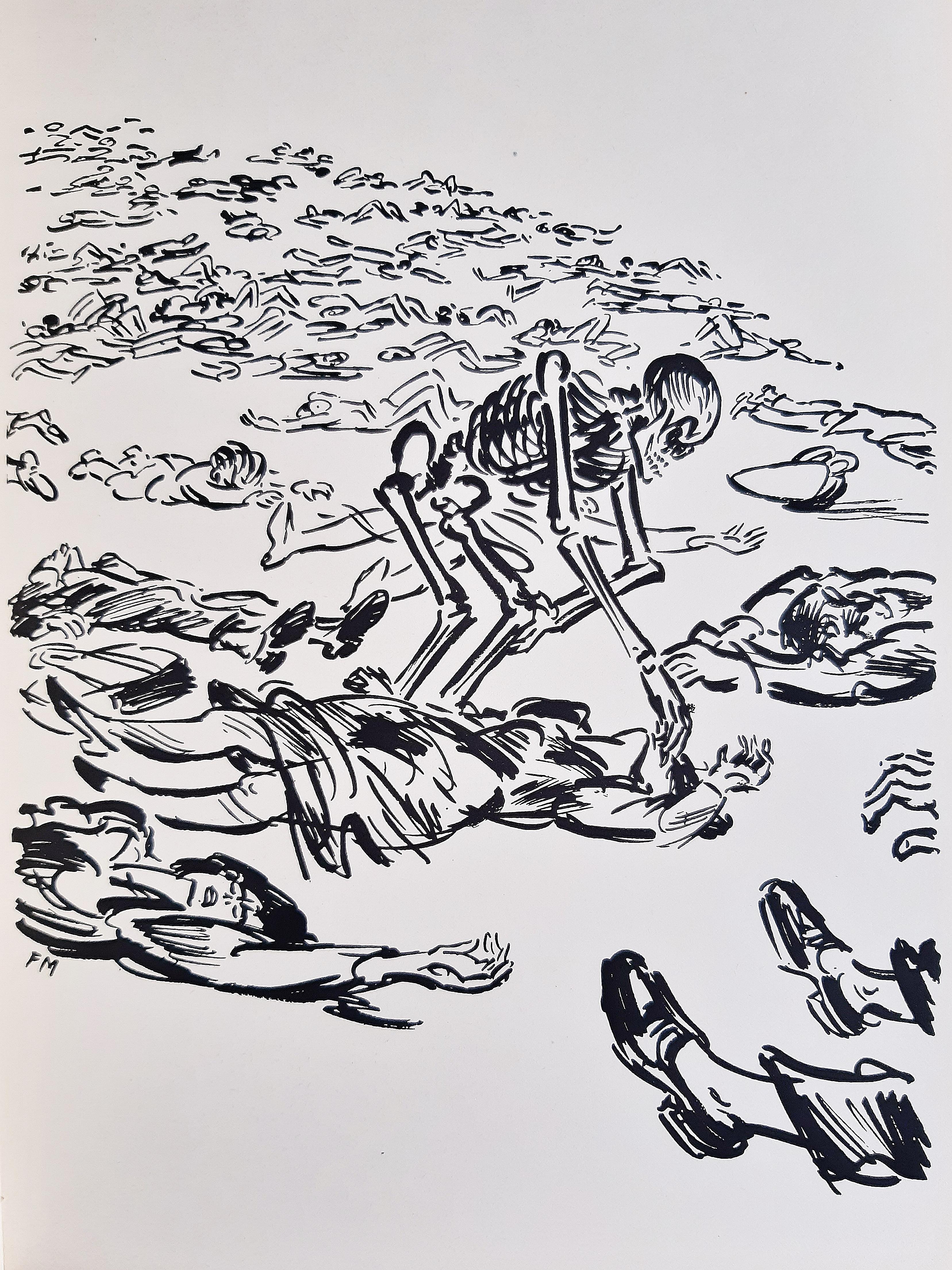 Danse Macabre – Seltenes Buch mit Gravur von Frans Masereel – Danse Macabre – 1941 im Angebot 7