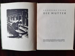Die Mutter - Rare Book Illustrated by Frans Masereel - 1919