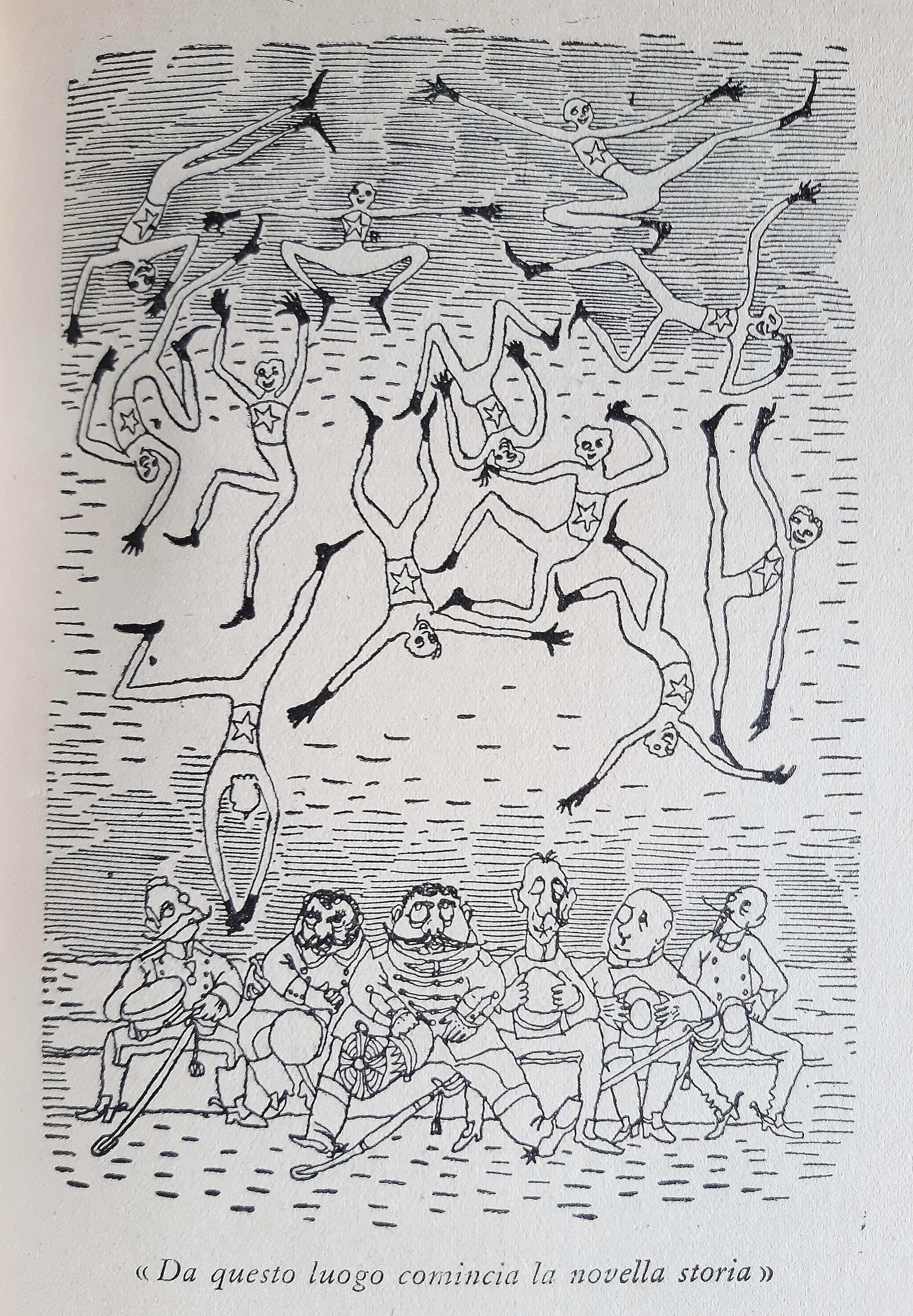 La Coda di Paglia - Rare Book illustrated by Mino Maccari - 1949 For Sale 2
