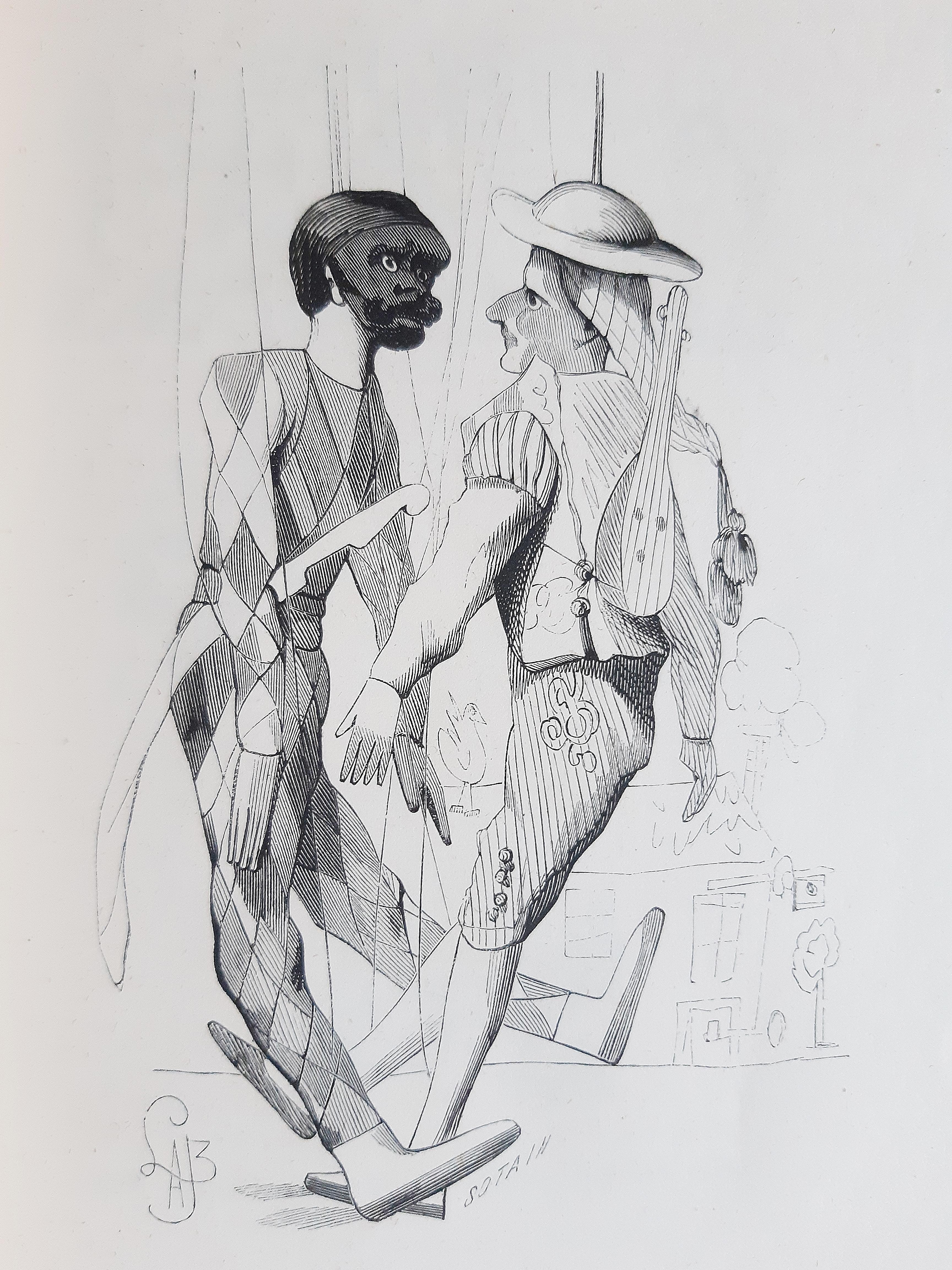 Joseph ex-roi des Marionnettes devenu philosophe est un livre rare original moderne illustré par Alcide-Joseph Lorentz (1813-1891) en 1848.

Édition originale.

Publié par Willermy, Paris.

Format : in 8°. Les dimensions et le poids du livre sont