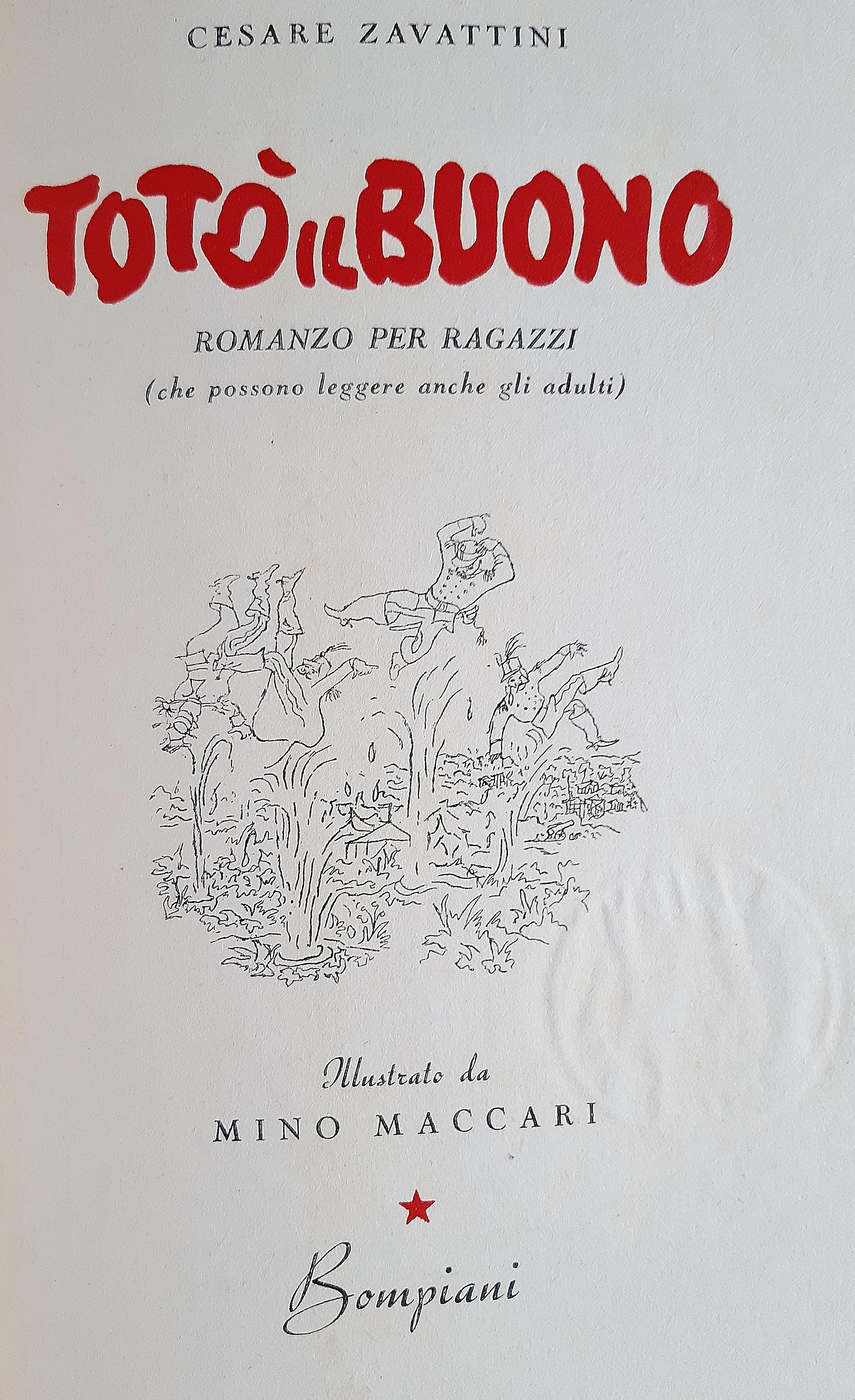 Totò il buono - Rare Book Illustrated by Mino Maccari - 1943 For Sale 4