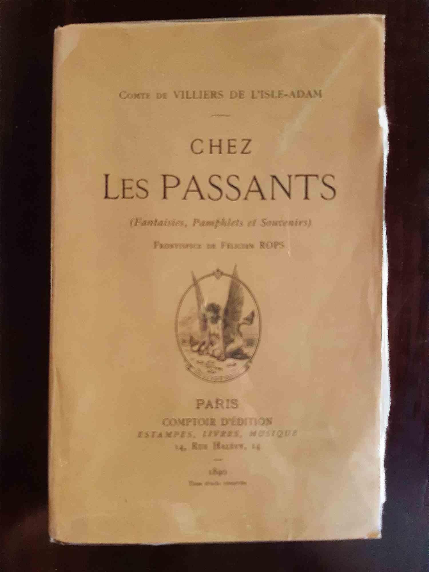 Chez les Passants - Rare Book Illustrated by Félicien Rops - 1890 For Sale 1